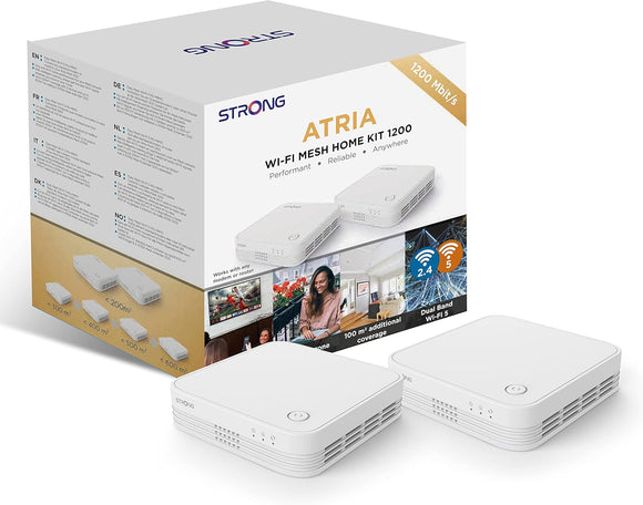 STRONG Wi-Fi Mesh Home Kit 1200,  200 m² Coverage, up to 1200 Mbit/s, 2.4 + 5 GHz